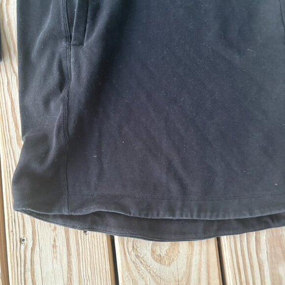 Athleta Black Sweatshirt Dress Size Medium Pockets - Picture 2 of 8
